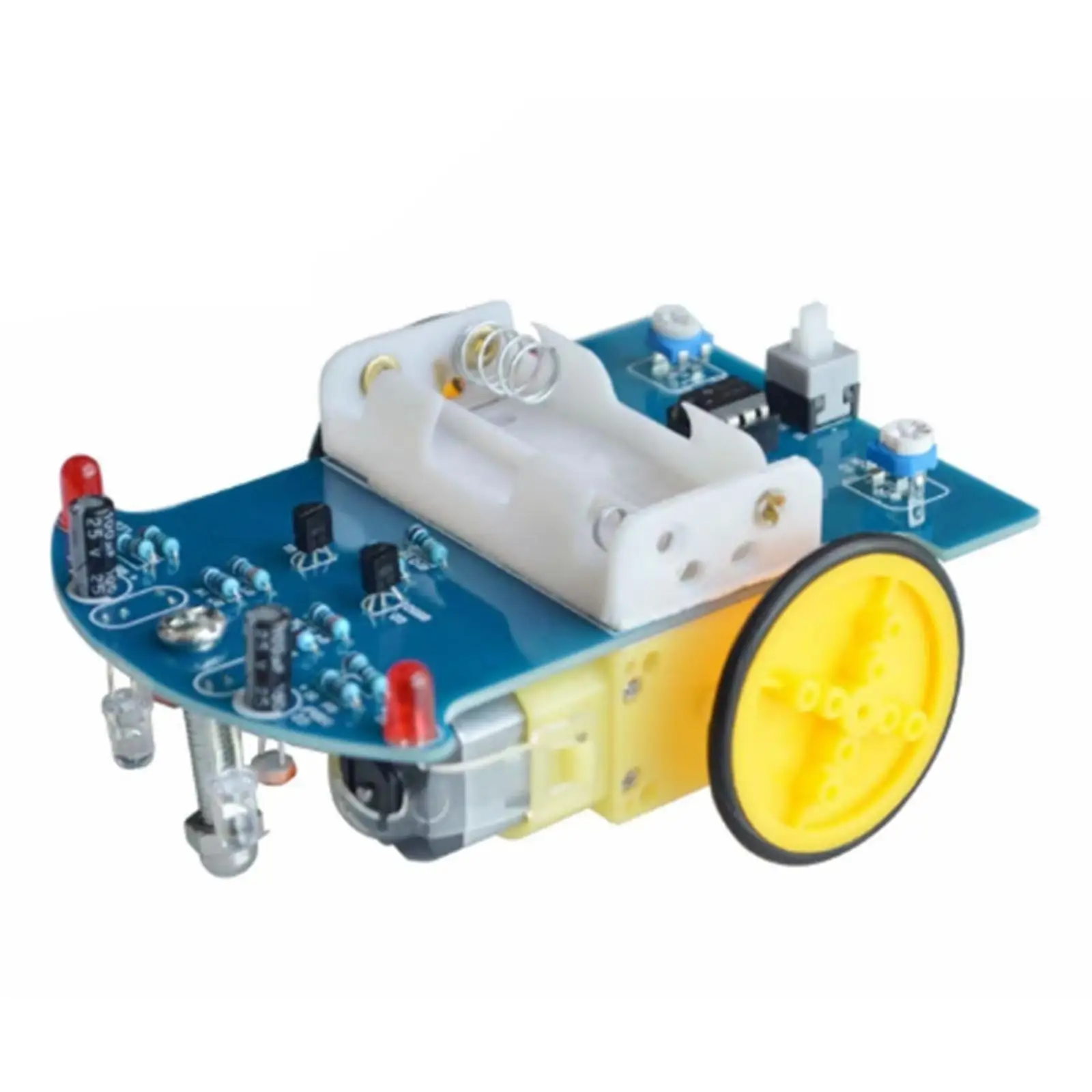 Smart Robot Car Kit Intelligent Tracking Line Car Kit, Creative Education DIY Electronic Toy Learning for Teenagers School