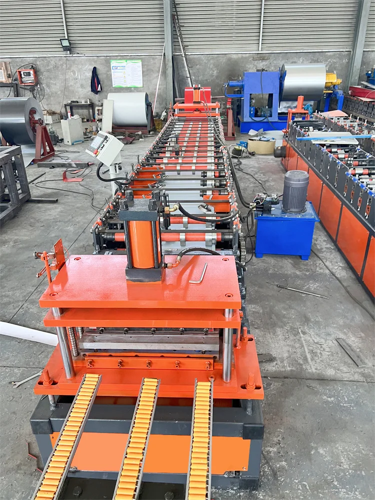 Automatic Adjustable Panel Width 100-600mm Shelving Panel Roll Forming Machine with PLC Control Bearing & Motor