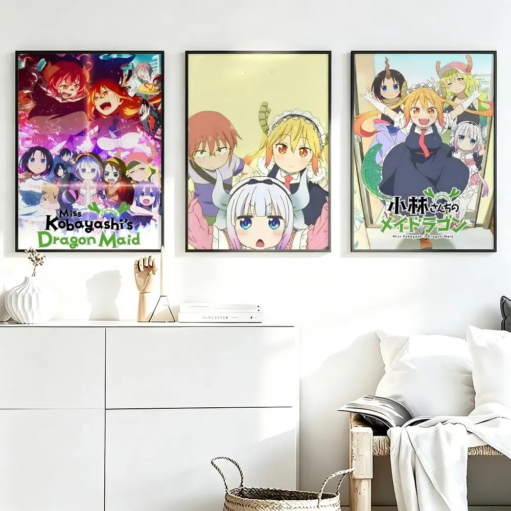 Aesthetic Wall Art Poster Trendy anime Miss Kobayashi's Dragon Maid Poster for Bedroom Dorm Room Home Decor Large Wall Picture