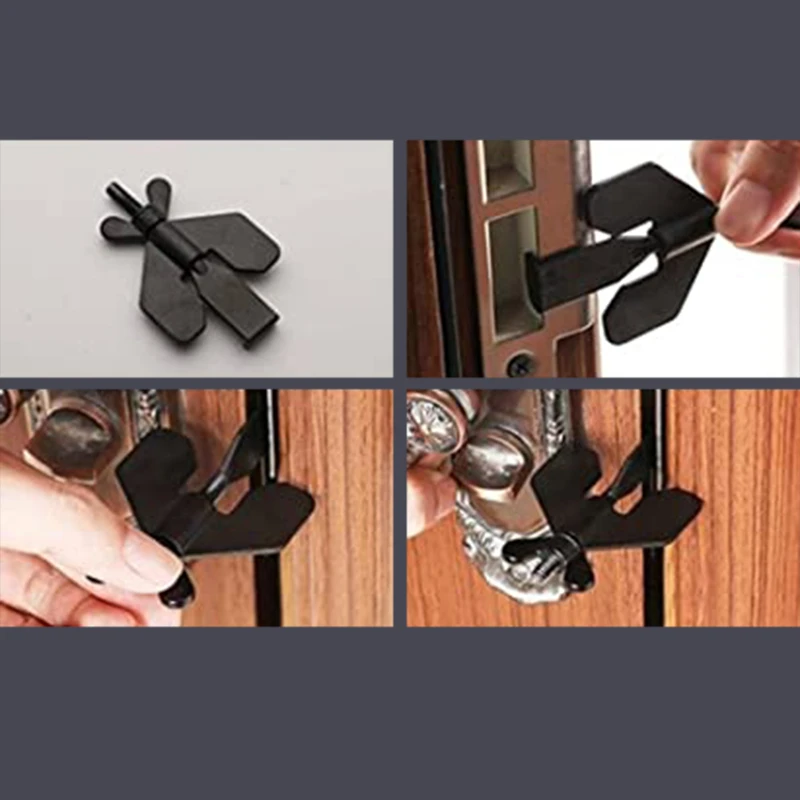 Portable Travel Door Lock Anti-Theft Door Stopper Safety Device Self-Defense Insurance Door Bolt Buckle Bedroom for Home Hotel