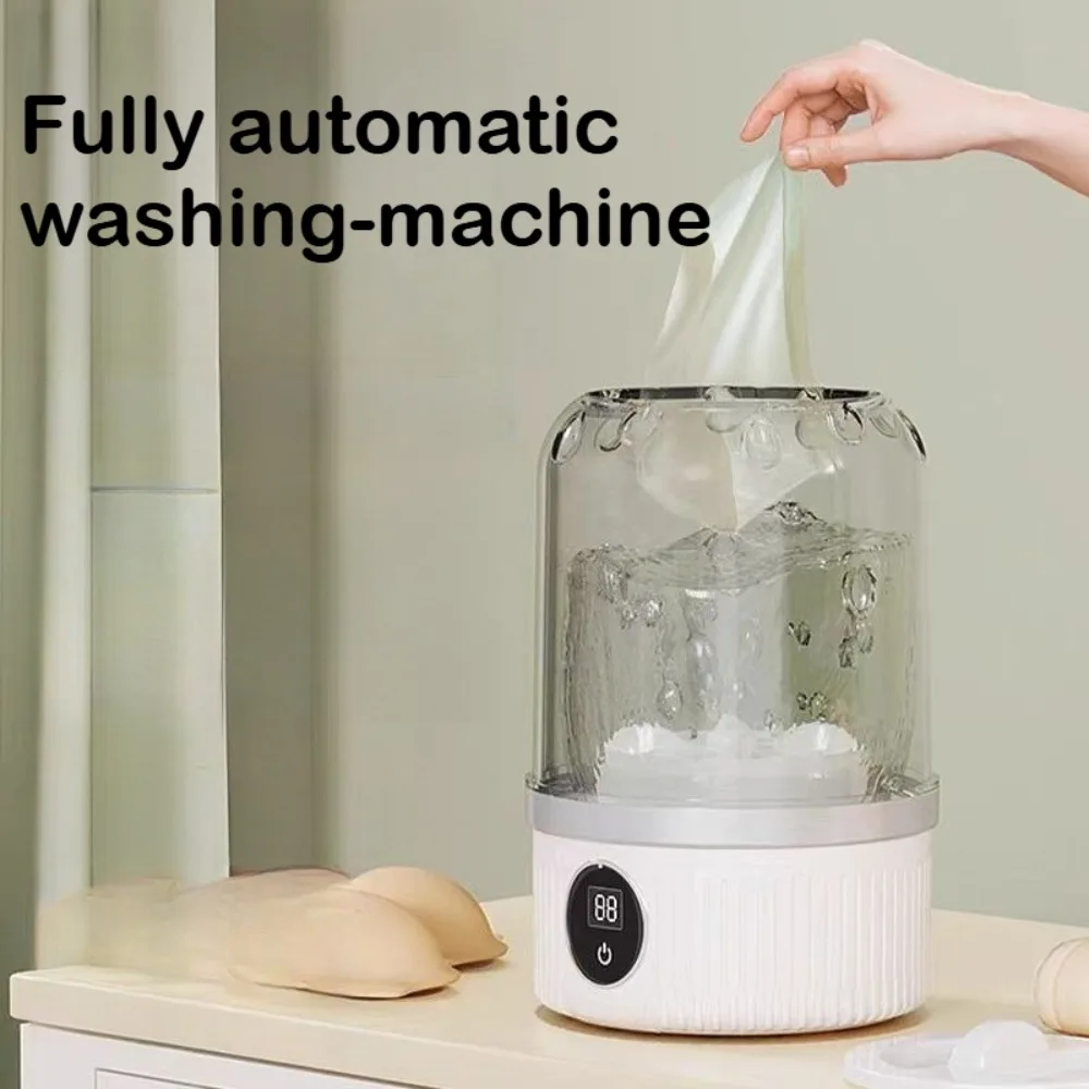 

Mini Automatic Washing Machine Mini Underwear Washing Machine Wireless Sock Washing Machines Easy To Carry for Home Outdoor