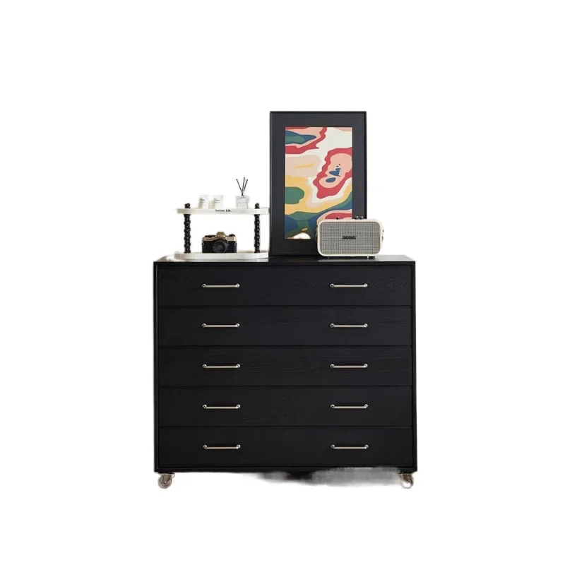 

Шкаф для хранения в гостиной, шкаф-подставка для гостиной, шкаф с выдвижными ящиками из цельного дерева в стиле ретро, шкафчик для спальни