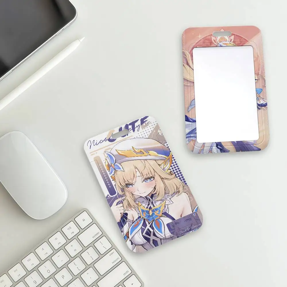 Nicole Reeyn Genshin Impact Card Holder Student Campus Meal Cards Public Transport Subway Cardcase