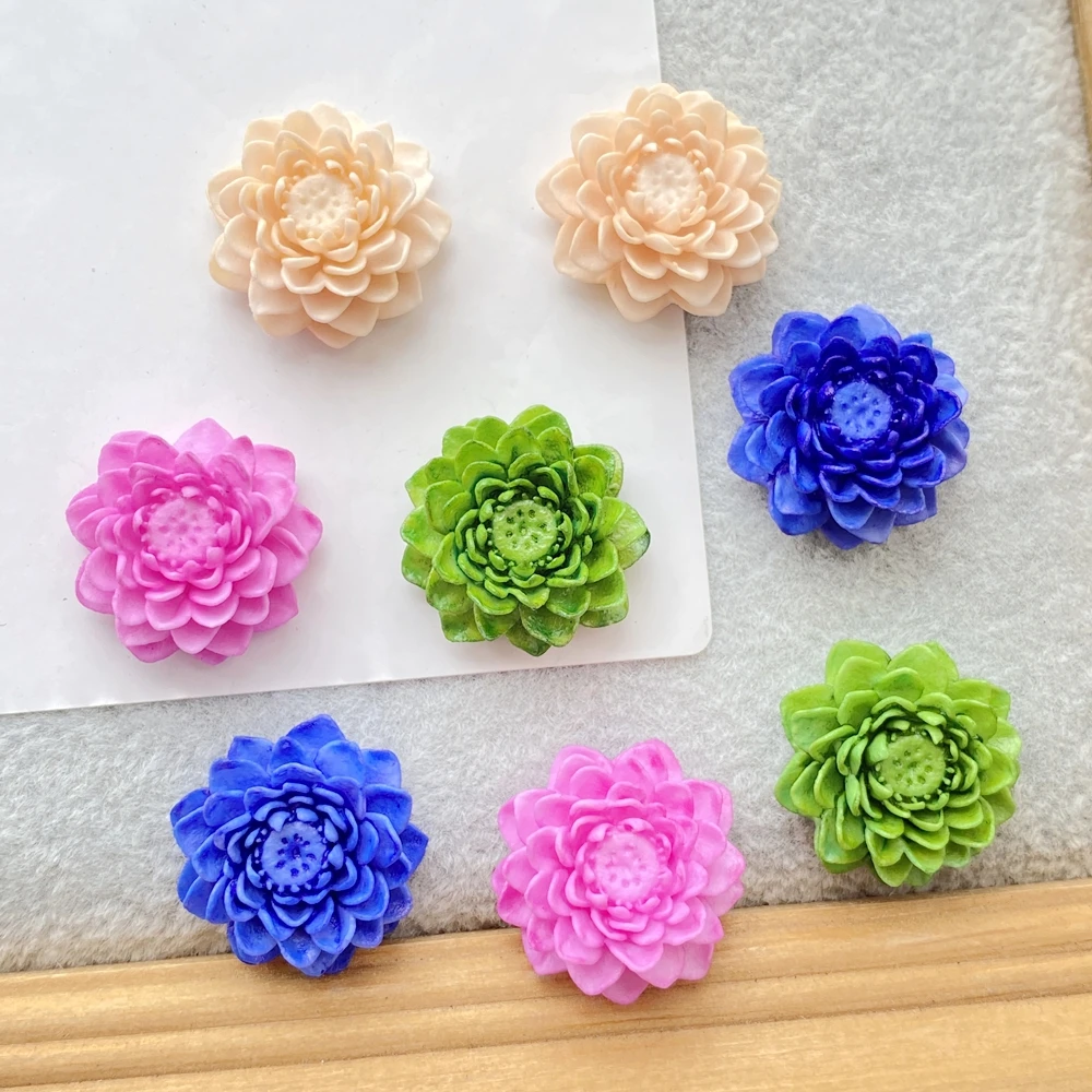 Resin Craft Ideas - 10 piezas de resina Kawaii, flores