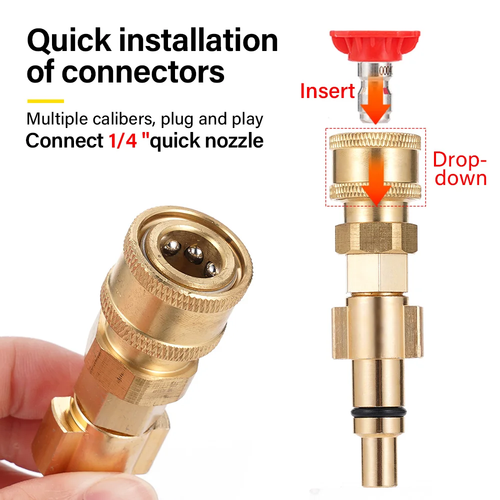 Hochdruck reinigungs maschine Hochdruck reiniger Schnell anschluss 1/4 "Anschluss stecker an Spritzpistolen stab Lanze Bajonett adapter