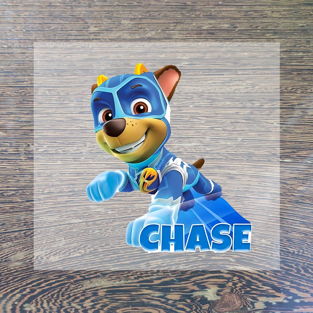 New Paw Patrol Cartoon Iron on Patches for Clothing Anime DIY T-shirt Heat Transfer Patch Clothes Custom Vinyl Sticker Gifts