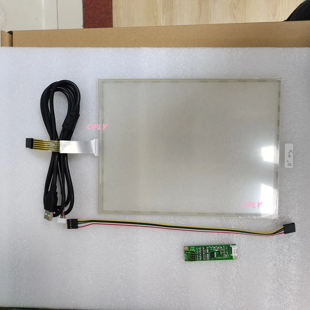 12.1“ Resistive touch screen panel glass 5 Wire 266*205 MM 4:3 Thick for industrial advertising car display monitor