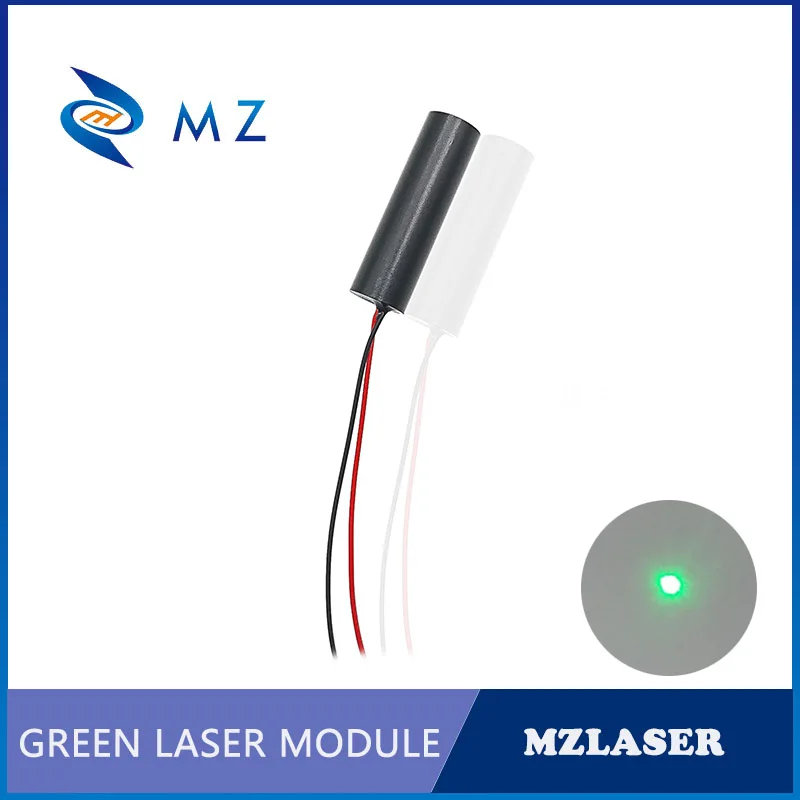 Módulo láser compacto de punto verde, grado Industrial, D15 x 60mm, 532nm, 50mw, gran oferta