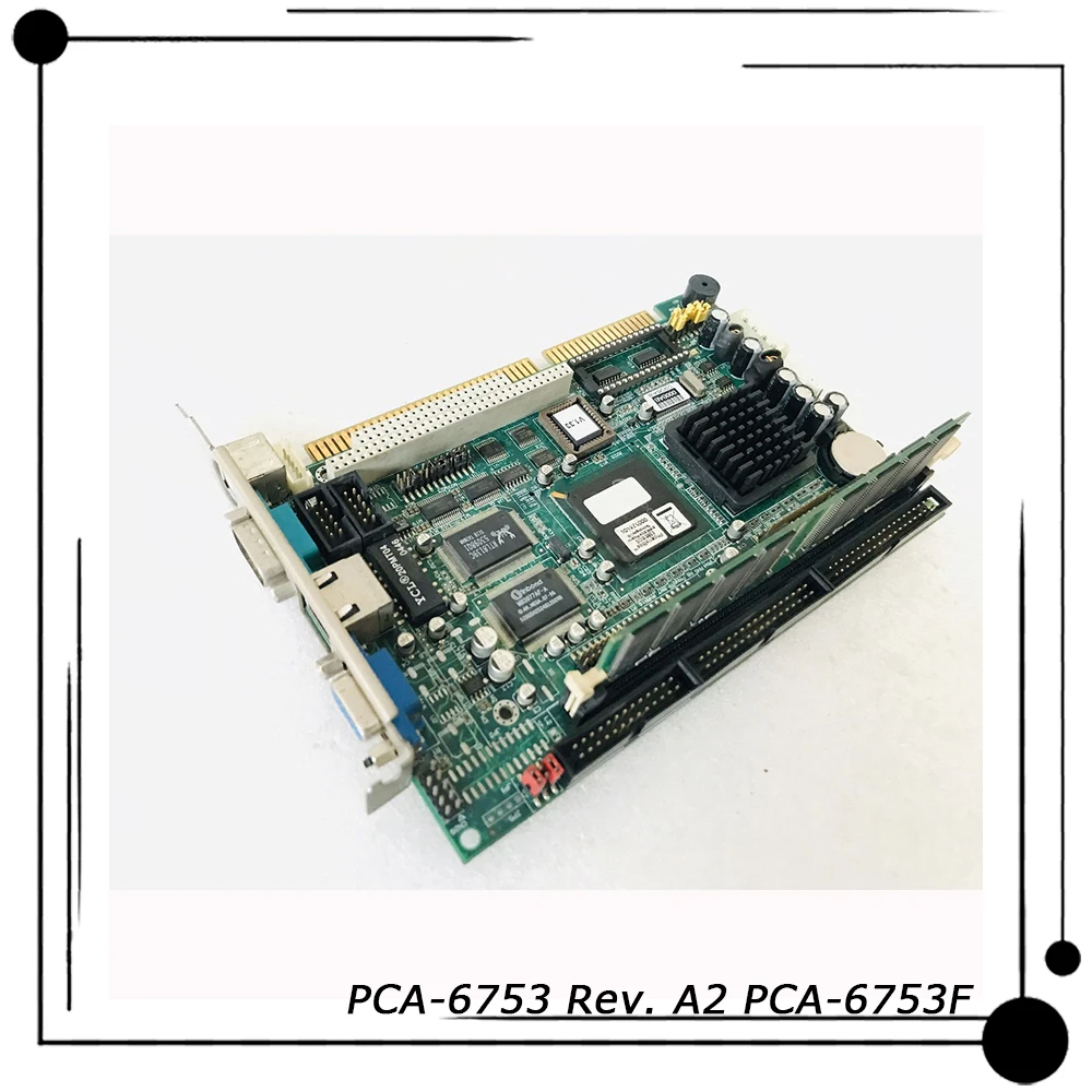 PCA-6753 Rev A2 PCA-6753F Voor Advantech Isa Half-Lengte Kaart Industriële Controle Apparatuur Machine Moederbord