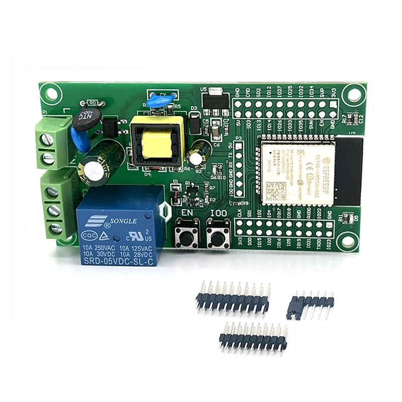 AC Power Supply ESP32 WIFI Bluetooth BLE Single Relay Module ESP32 Development Board I/O Port UART Program Download Port