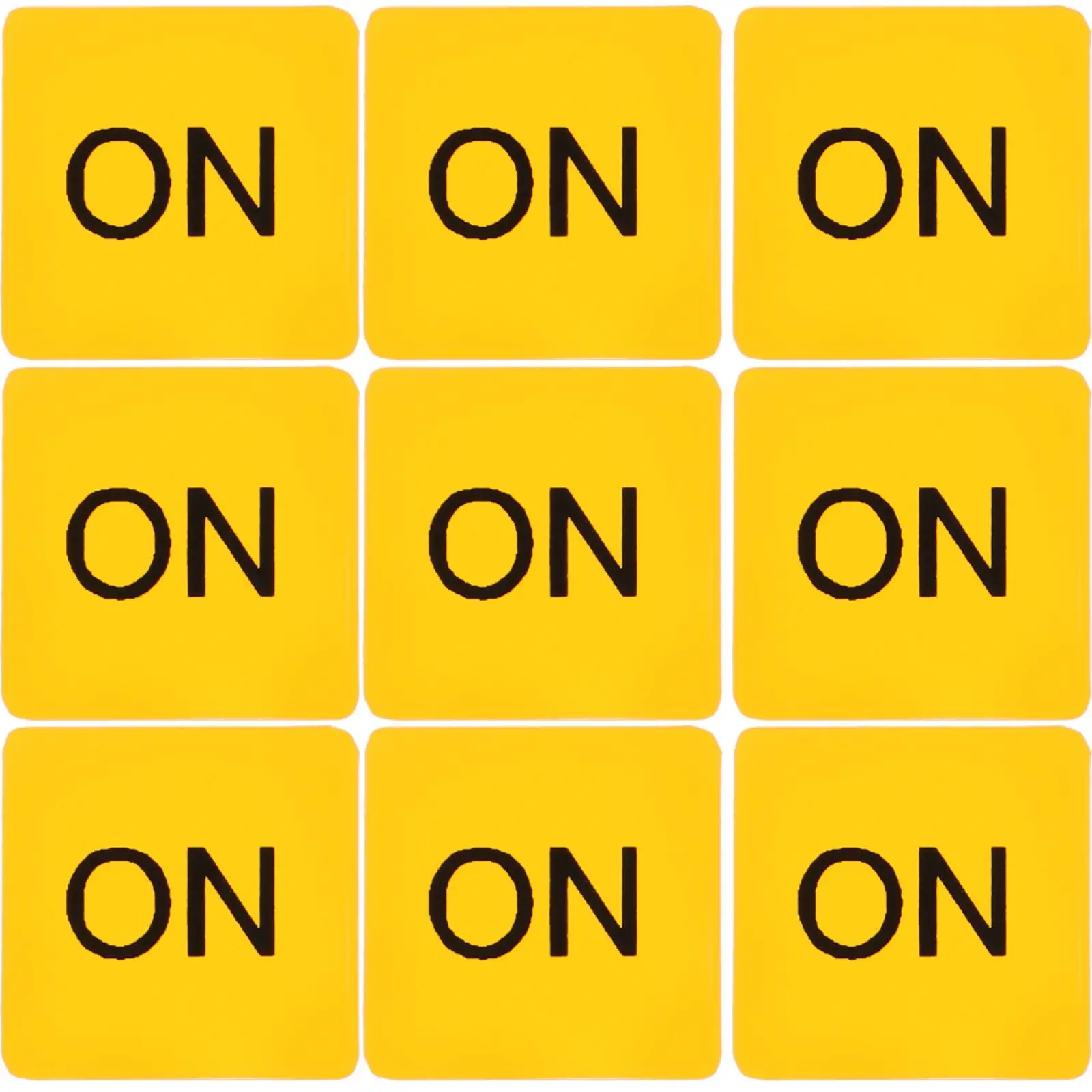 20 Pcs Warning Sign Sticker Label Stickers Major Caution Button Pvc Self-adhesive Toddler