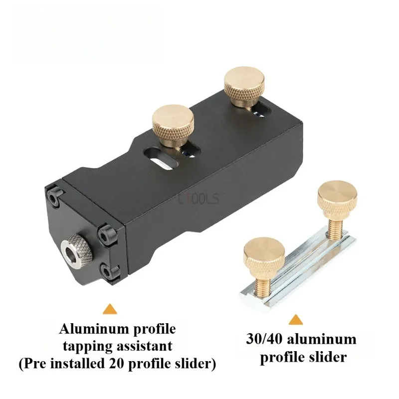 Gabarit de taraudage manuel pour profilé en aluminium 203040   Outils de filetage en aluminium d'assistant d'usinage de profils de filetage interne