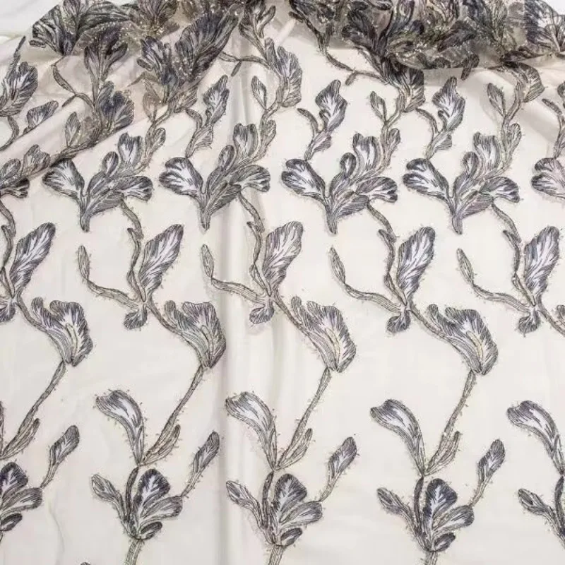 

Древний костюм ханьфу, золотая нить, труба, цветок, вышитая кружевная бейка, сетчатая ткань для платья, сделай сам, косплей, свадебное украшение