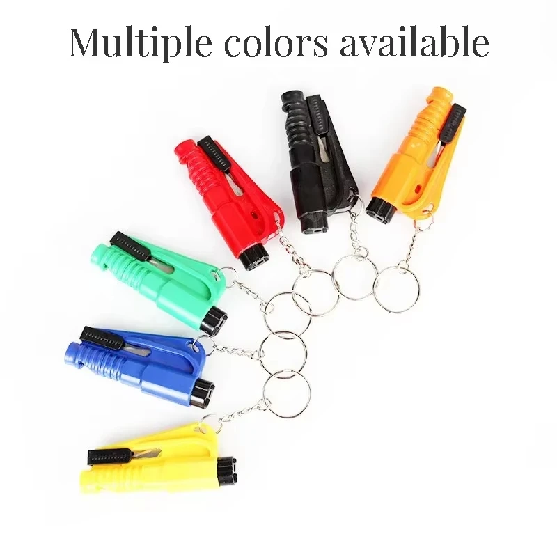 Car Safety Hammer Auto Emergency Glass Window Breaker Seat Belt Cutter Life-Saving Car Emergency Escape Hammer Survival Whistle