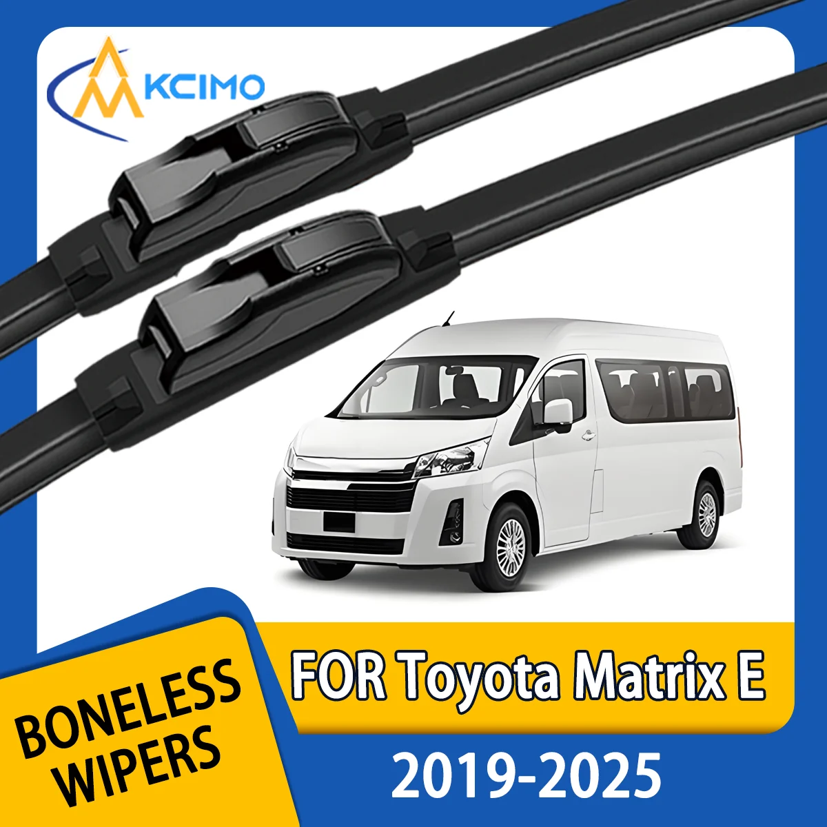 

KCIMO 2PCS New Wiper Blades for Toyota HiAce H300 2019-2025 Toyota GranAce (Japan, 2019-2024) Toyota Commuter (Thailand) Toyota