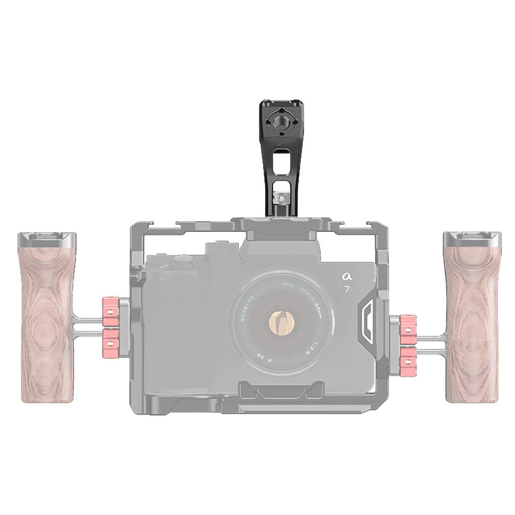 Kamera-Handgriff oben mit 3/8 Arri-Positionierungsloch, Kaltschuhhalterung für Monitor-Mikrofon für Nikon, Canon, Sony, DSLR-Kamerakäfig-Rig – Detail 37