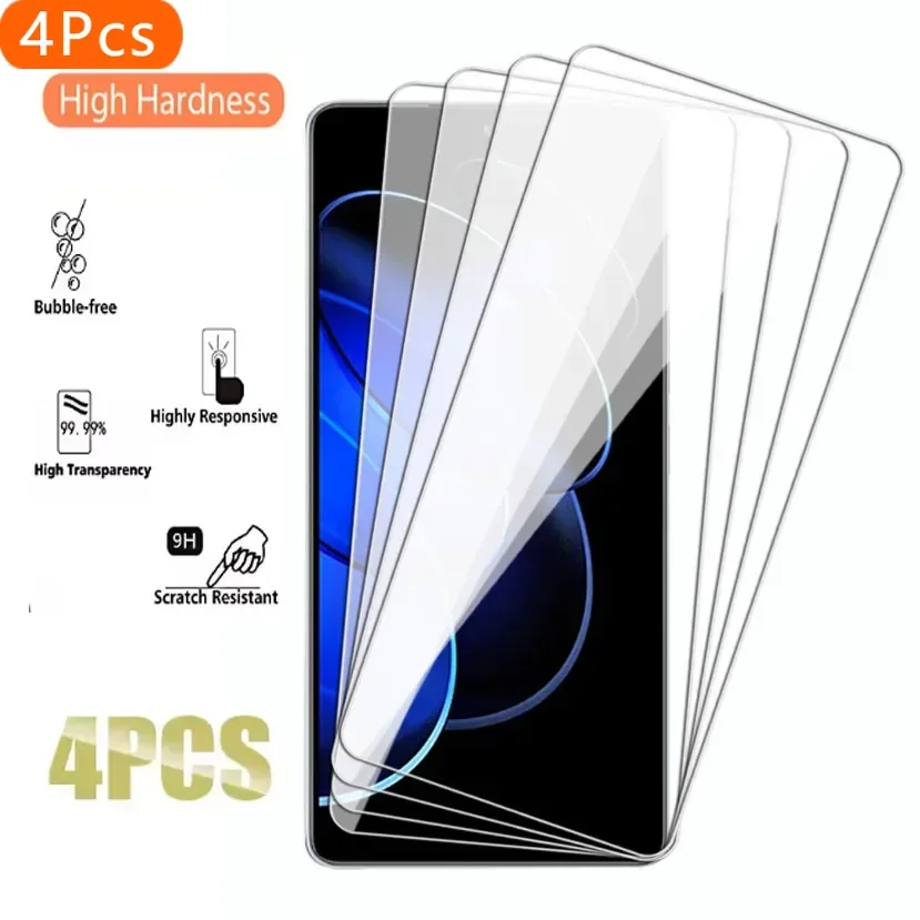 4 قطعة زجاج واقي مضاد للانفجار لهاتف Honor 50 70 90 Lite واقي للشاشة المقسى لهاتف Honor 50 SE 80 GT طبقة زجاجية شفافة