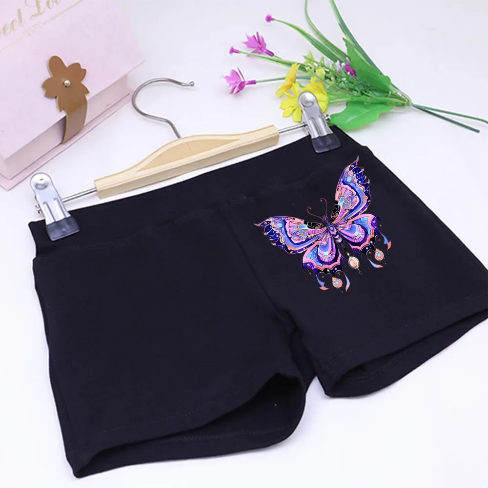 Kawaii Dance Short Adult Women's Training Straight Pants Three-Piece Training Pants Ballet Pants Tight Elastic Black Underpants