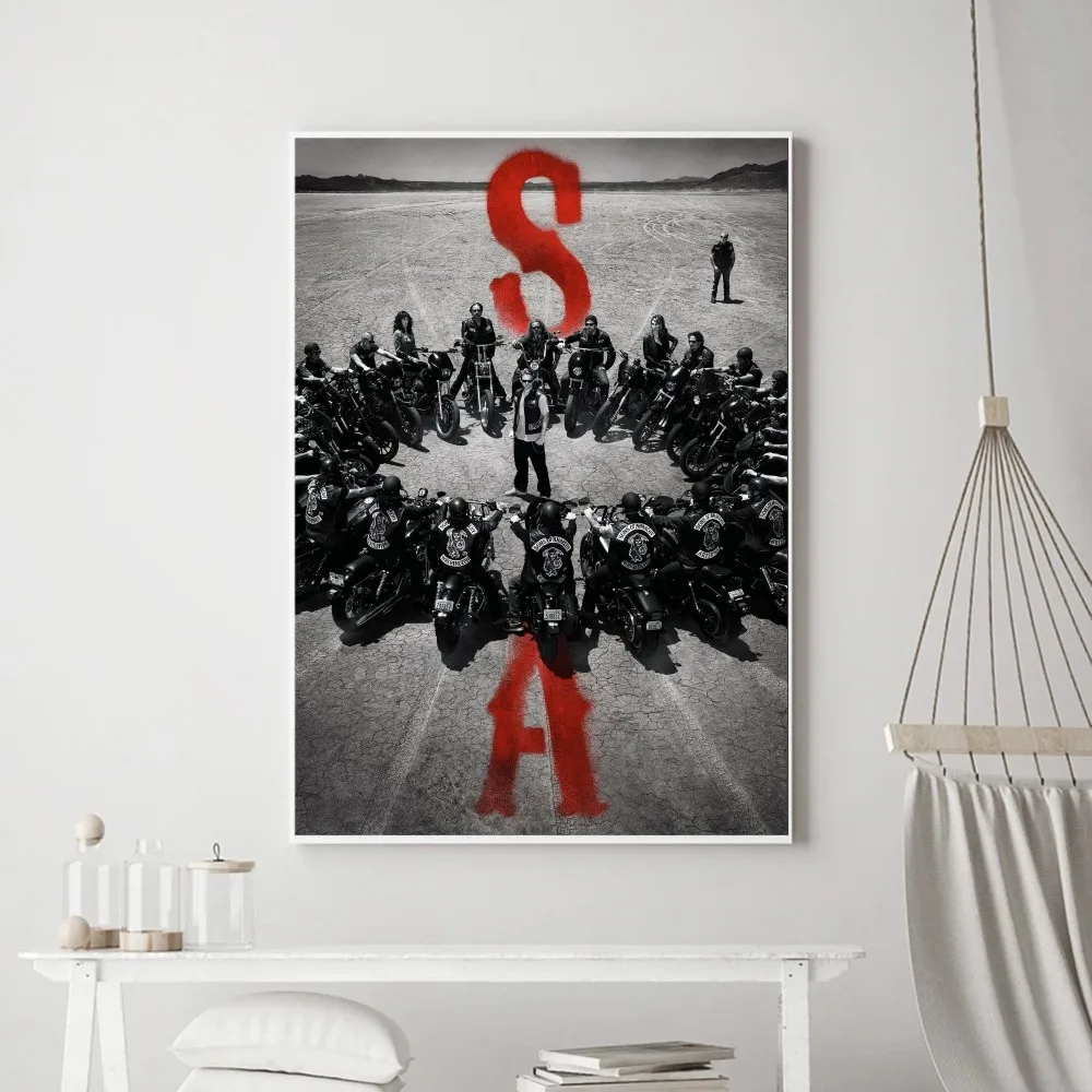 TV Series Sons Of Anarchy Poster Prints Poster Wall Painting Bedroom Living Room Wall Bar Restaurant Sticker Small