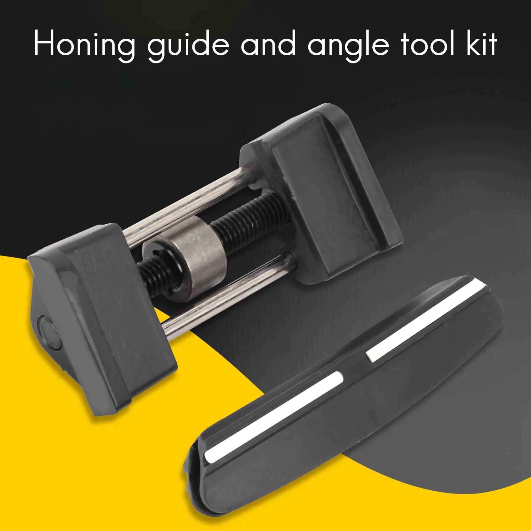 Honing Guide and Angle Tool Set - Chisel Sharpening Jig & Knife Sharpener Angle Tool Kit for Knives and Wood Chisels