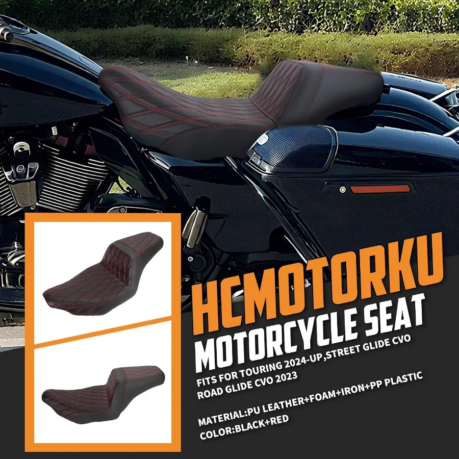 مقعد ركاب للسائق من قطعة واحدة مناسب لدراجة Harley Touring Street Glide FLHX Road Glide FLTRX Street Glide Ultra FLHXU CV #2