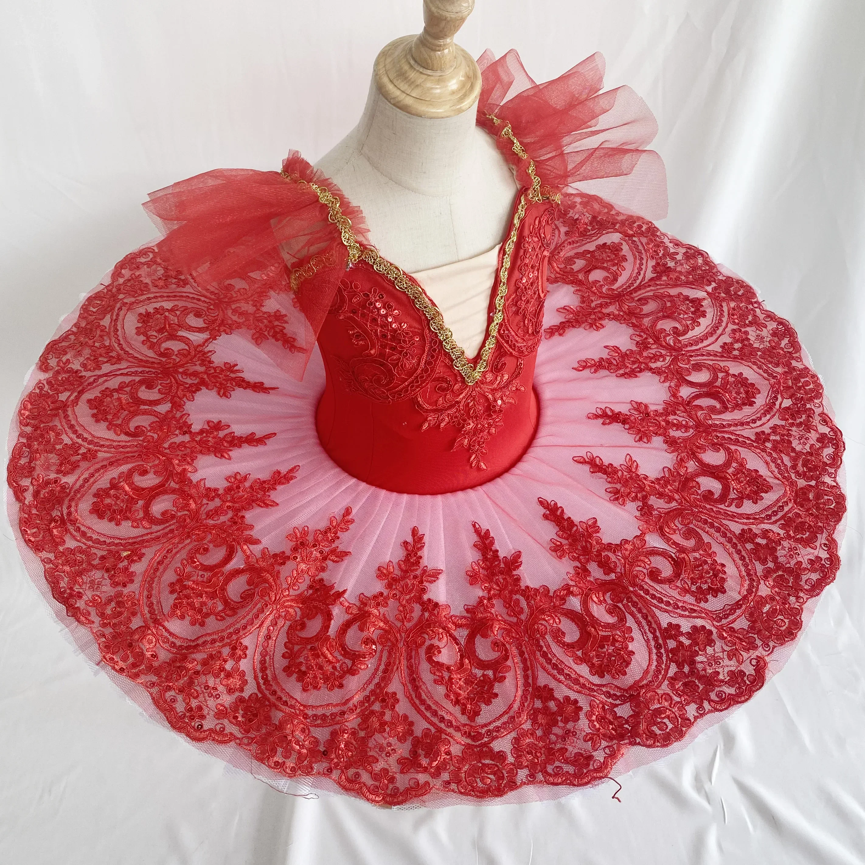 Profession elle Ballett Tutu Mädchen weiß rot Pfannkuchen Tutu Ballerina Party kleid erwachsene Frauen Kind Kinder Ballett Tanz kostüm