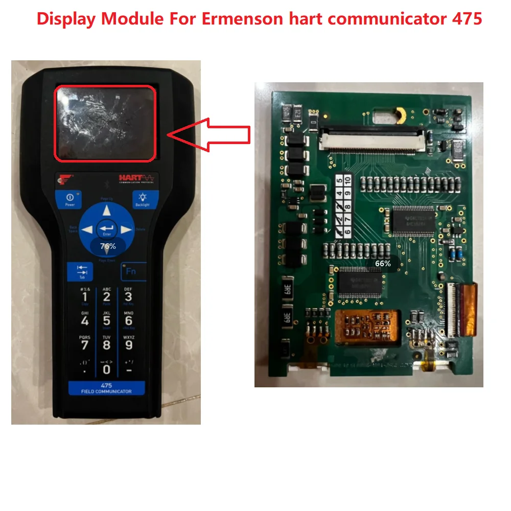 LCD Display with touch screen Module For Emerson hart communicator 475 Field display LCD screen Panel digitizer REPAIR