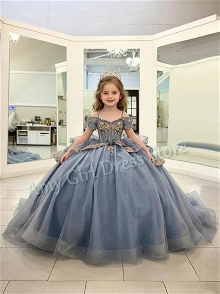 robe-de-demoiselle-d'honneur-personnalisee-pour-mariage-longue-avec-appliques-dorees-en-tulle-et-nœud-pour-enfants-anniversaire-quinceanera-bal-de-promo