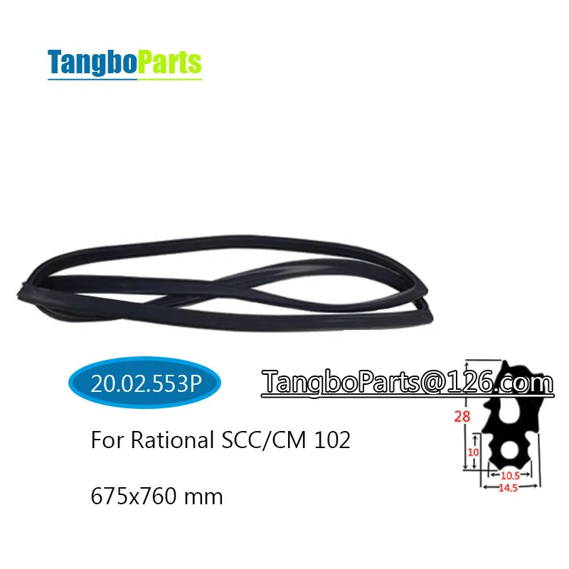 Steam Oven Universal Steam Oven 10 Layers 20.02.553P Door Gasket Door Seal For Rational SCC102/CM102 ICC102 CMP102/SCC102/ICP102