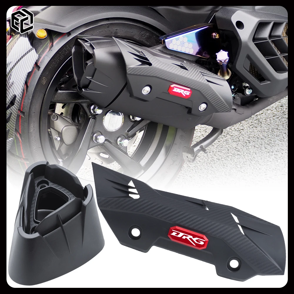 

For SYM DRGBT MMBCU DRG 150 158 Motorcycle Exhaust Cover Heat Insulation Cover Muffler Cover Combat Wind Exhaust pipe decoration