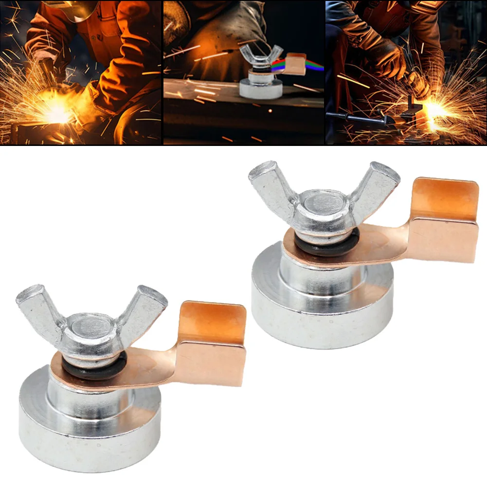 1/2 Pcs Magnetic Welding Ground Clamp Magnetic Welding Support Ground Clamp Tool Support For Electric Welding Ground