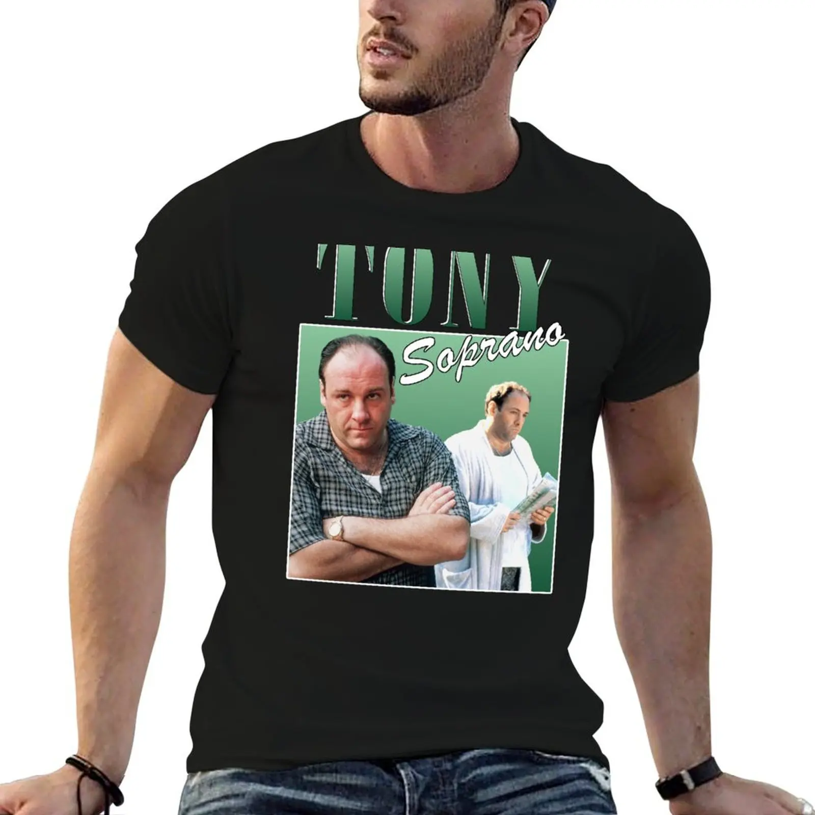 Tony Soprano Retro Design T-Shirt cotton t shirt man t shirt for man t shirts cotton 100% T-shirt
