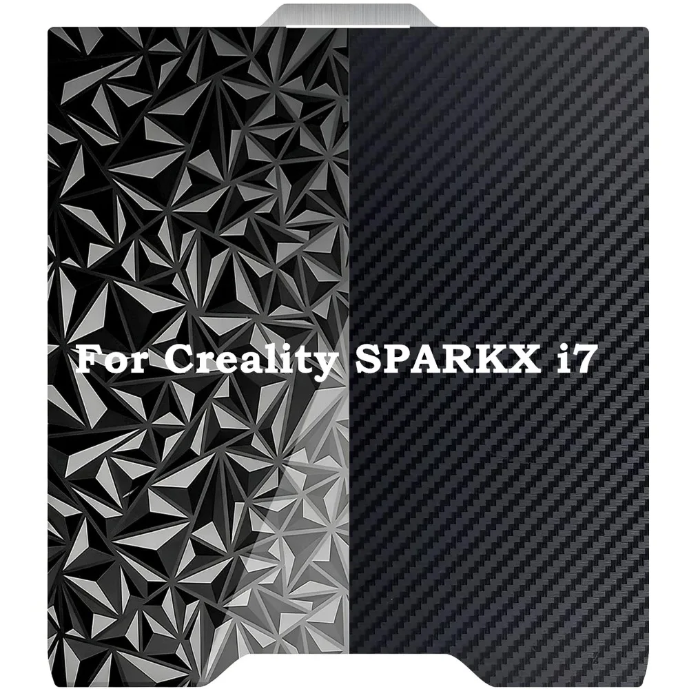 

SPARKX i7 Build Plate Double Sided Smooth PET PEO Sheet for Creality SPARKX i7 267x301mm Flexible Spring Steel Plate Heat Bed