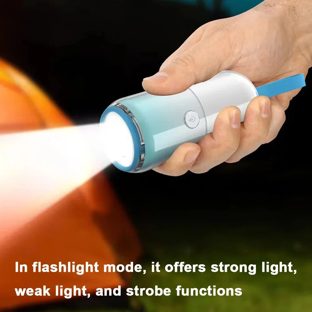 

Светодиодный светильник для кемпинга с USB-перезаряжаемой лампой для чтения, водонепроницаемая уличная колонная лампа, портативный фонарик для кемпинга, путешествий