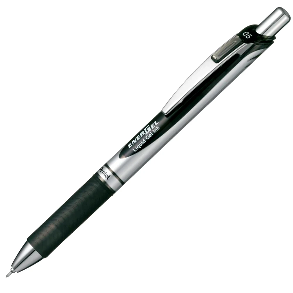 1 peça pentel energel gel caneta 0.5mm de secagem rápida assinatura neutra preto azul vermelho gel tinta bola caneta escrita suave papelaria