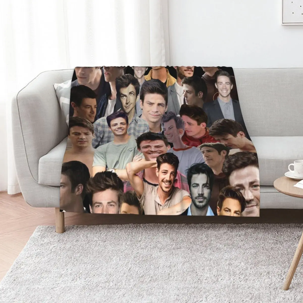 

grant gustin photo collage Throw Blanket for babies Luxury Thicken Sofa Throw Decorative Sofas Blankets