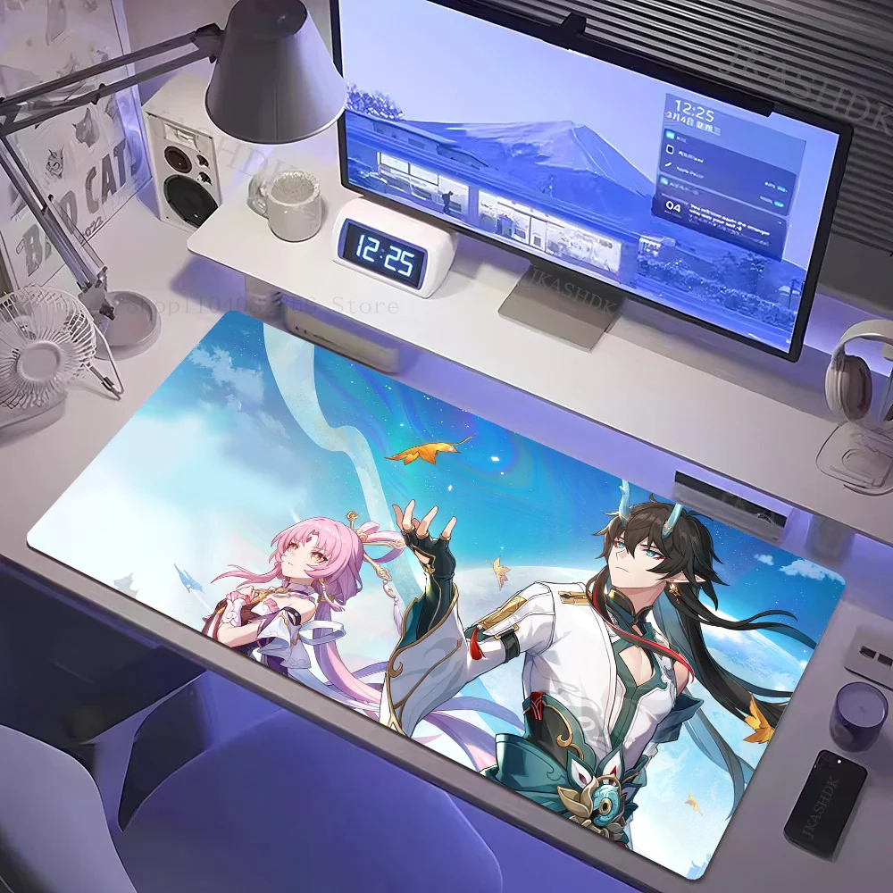 I-Imbibitor Lunae Mousepad Non-slip Suitable For Office Computers Laptops E-sports Game Desk Mats XXL Keyboard