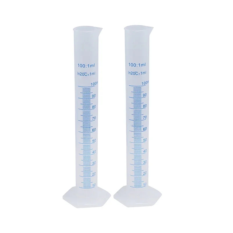 1PC Blue Scale Measuring Cup Graduated Cylinder Liquid Laboratory Measuring barrel PP Acid Alkali Resistance100/250 /500 /1000ml