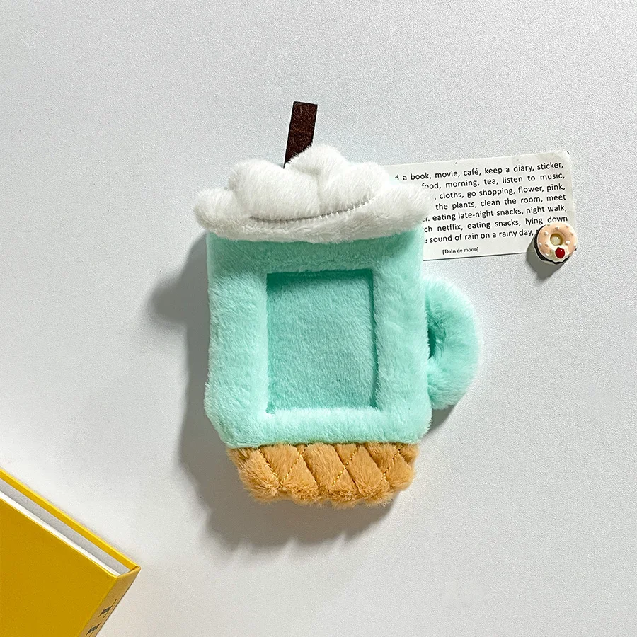 New Kpop Beer Plush Card Protector Kawaii Card Holder Winter Idol Photo Girl Student Stationery Ornament Protector Case