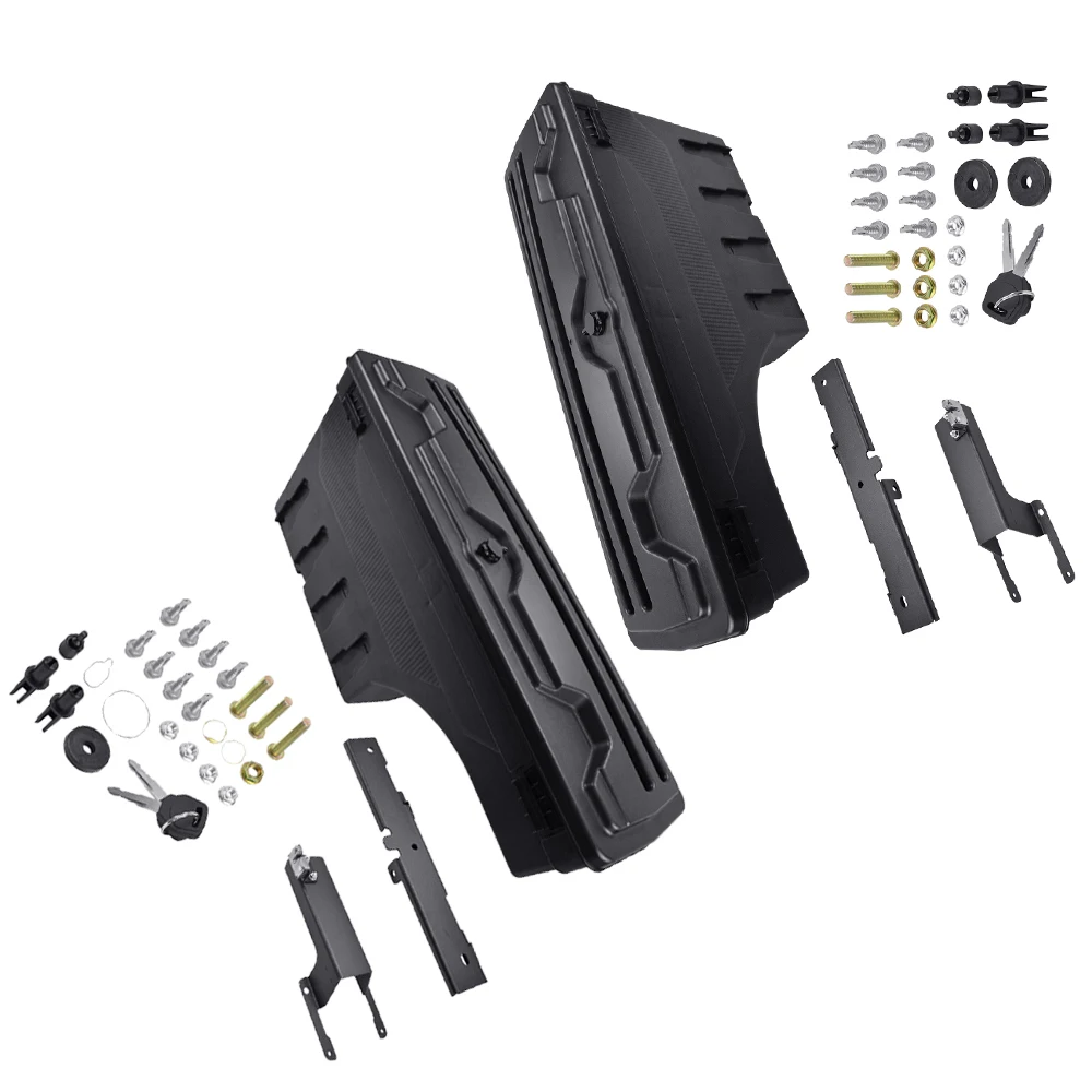 Truck Bed Storage Box Left or Right Side Lockable Lid Waterproof For Ford F-150 2015 2016 2017 2018 2019 2020 2021