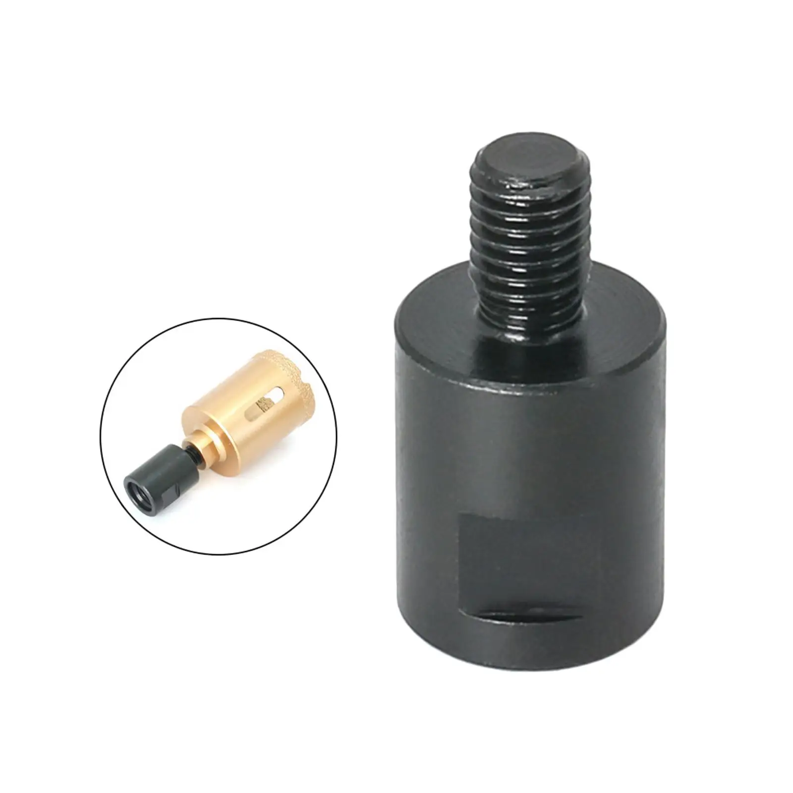 Angle Grinder Thread Converter Adapter M14 Male to M10 Female Heavy Duty Steel Accessory for Drill Bit Use