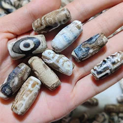 50pcs/lot Whole body albino old withered beads Special rare breeds Agate dzi collection Wholesale in bulk Ethnic style