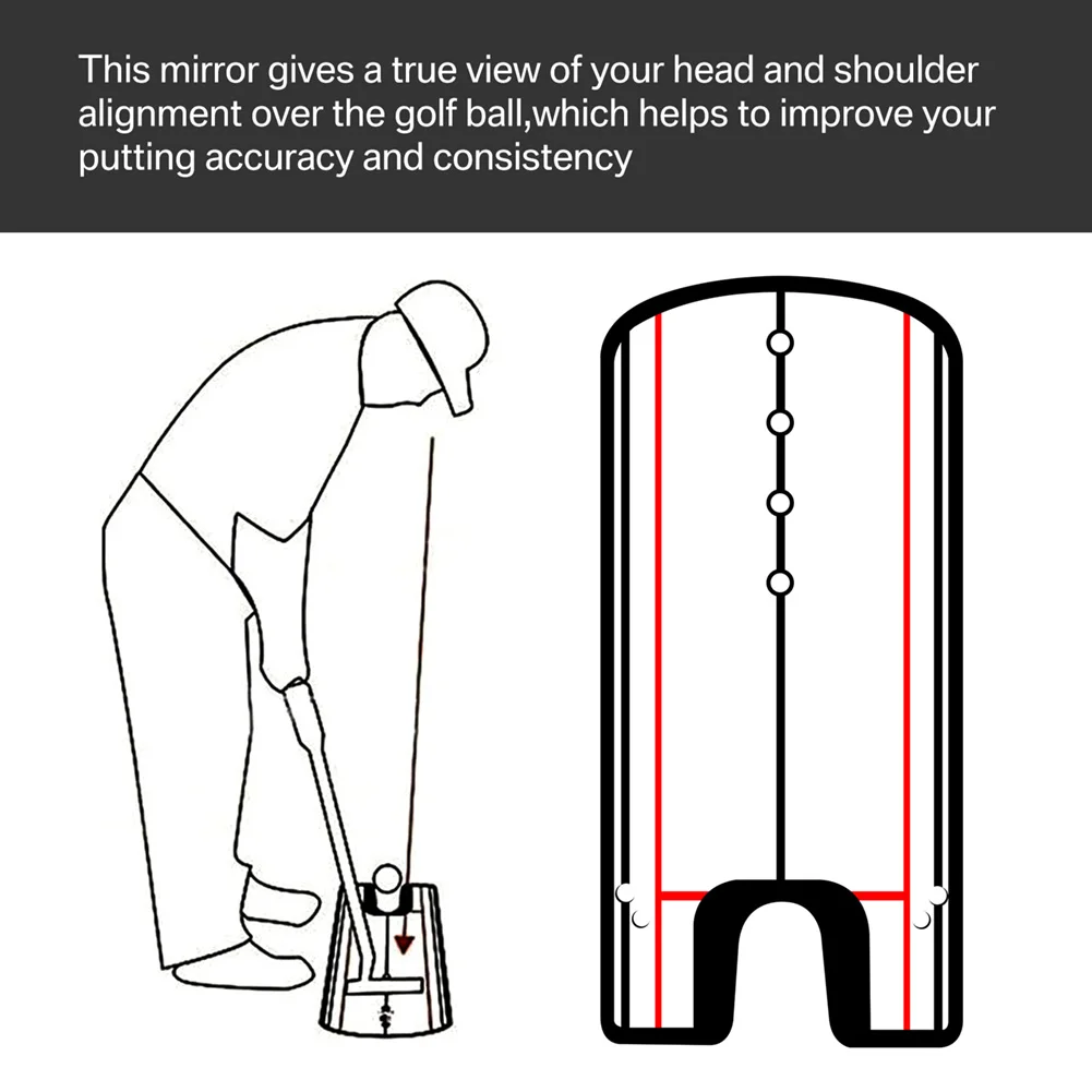 مرآة محاذاة وضع الجولف المحمولة، أداة محاذاة وضع المدرب، أداة التدريب المساعدة على تدريب خط العين