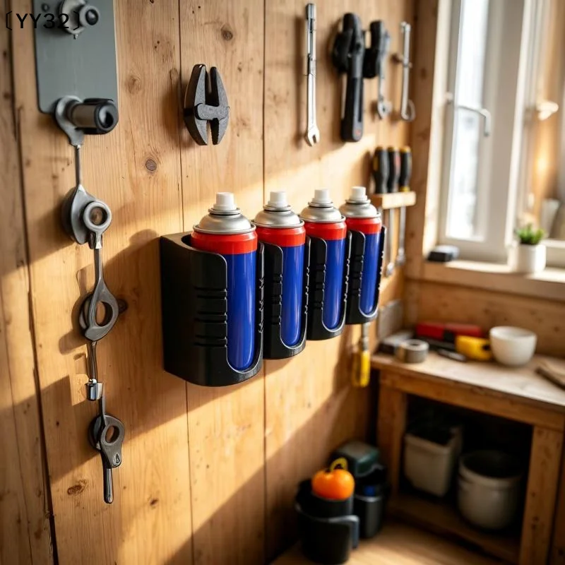 1Pcs 2/3/4 Hole Spray Bottle Holder Utility Room Organizer RV Door Spray Can Storage Wall Mount Rack For Caulk Glue Tubes〔YY32〕
