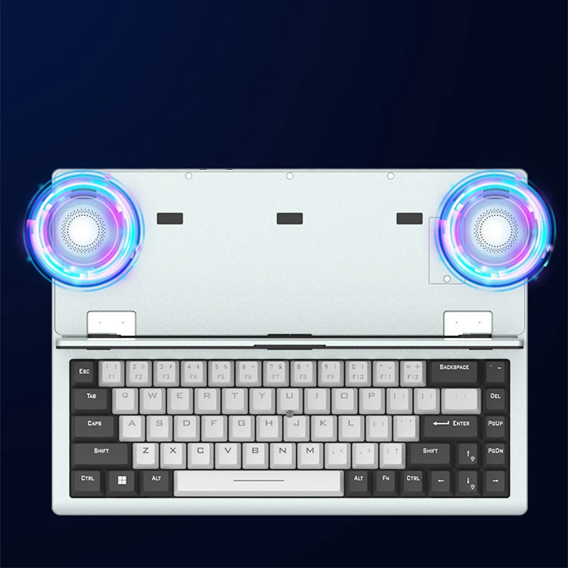 

68-клавишная механическая клавиатура с дополнительным дисплеем: 12,3-дюймовый сенсорный экран с RGB-подсветкой и высококачественным дисплеем – для ноутбука