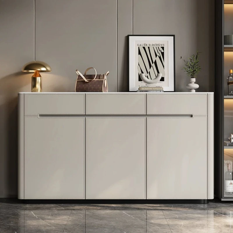 Minimalist shoe cabinet modern home solid wood saddle leather book shoe rack shoerack organizer shelf shoes organizers furniture