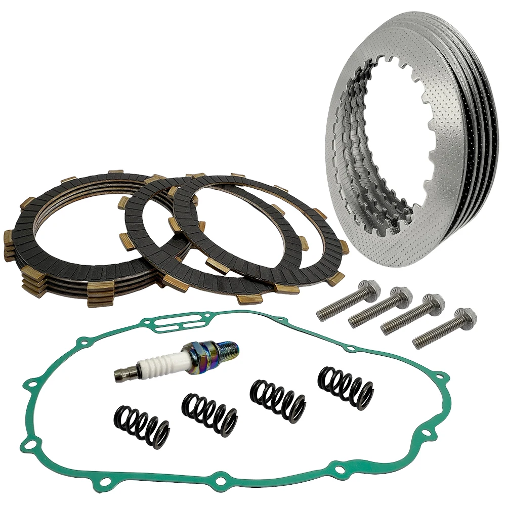 For Sportrax 300 TRX300EX 2x4 1993-2008 TRX300X 2009 300EX Clutch Kit Heavy Duty Springs & Cover Gasket