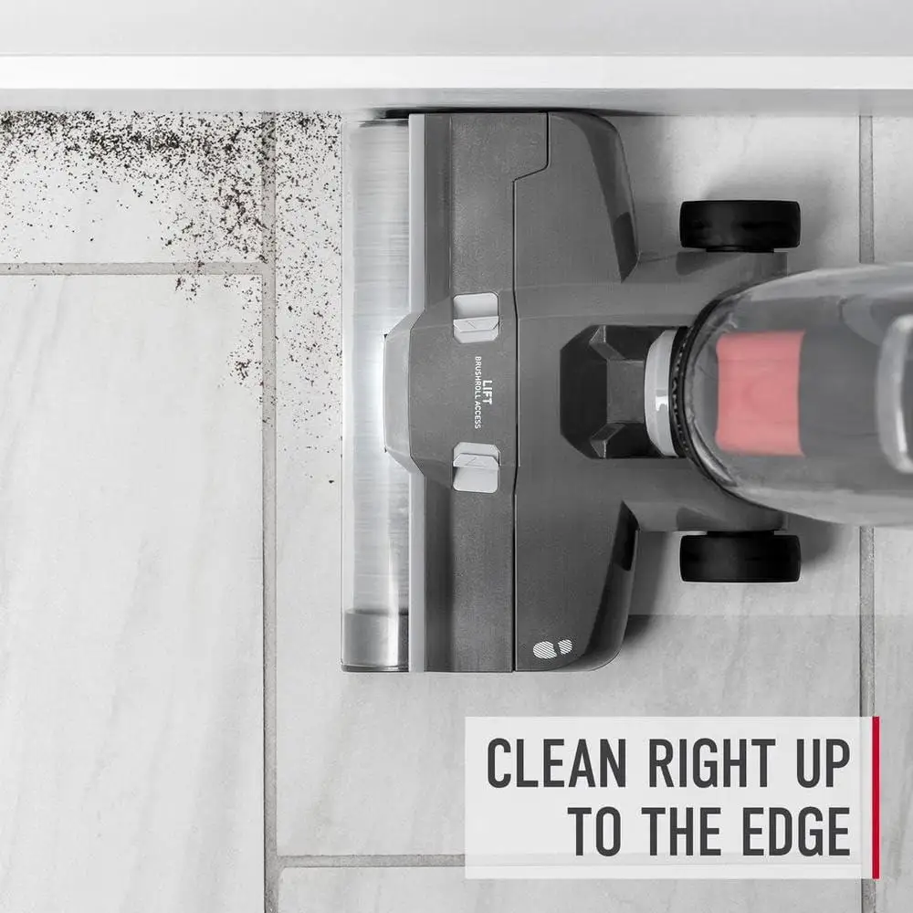 Беспроводной очиститель для твердого пола, самоочищающаяся портативная машина, вакуумная система с двумя резервуарами, батареей ONEPWR и раствором