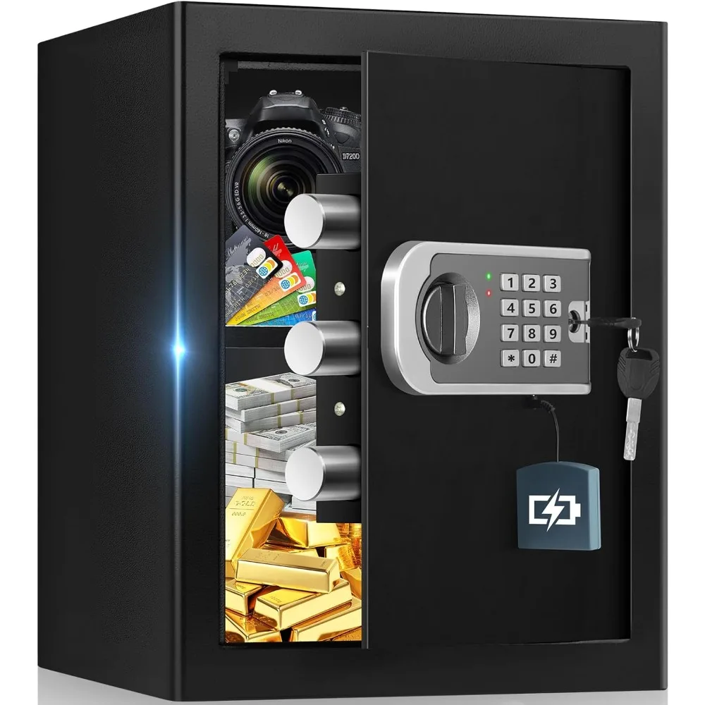 

Сейфы для домашней безопасности: огнестойкие и водостойкие электронные сейфы для клавиатуры с запасным ключом и умными оповещениями