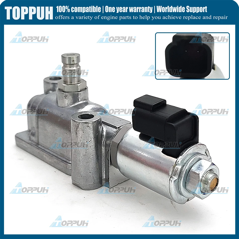 

24V 244-3114 Shutoff Solenoid Valve for Caterpillar 525B 621H 924G 928H 2443114 244-3114 24 VDC